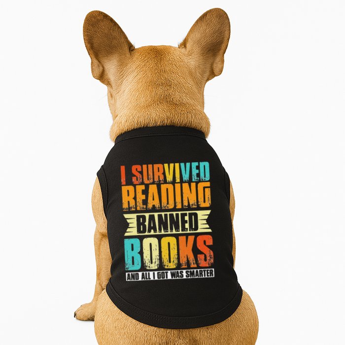Funny I Survived Reading Banned Books And All I Got Was Smarter Doggie Tank