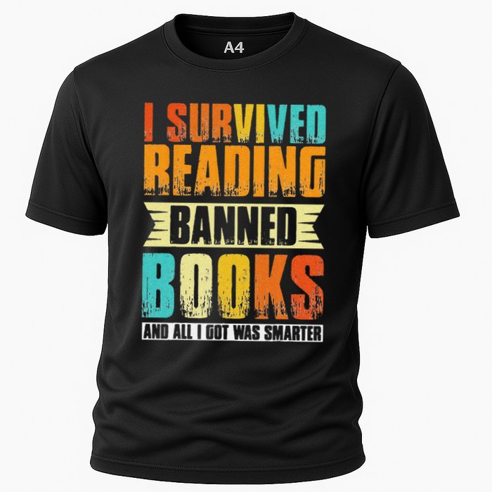 Funny I Survived Reading Banned Books And All I Got Was Smarter Performance Shirt
