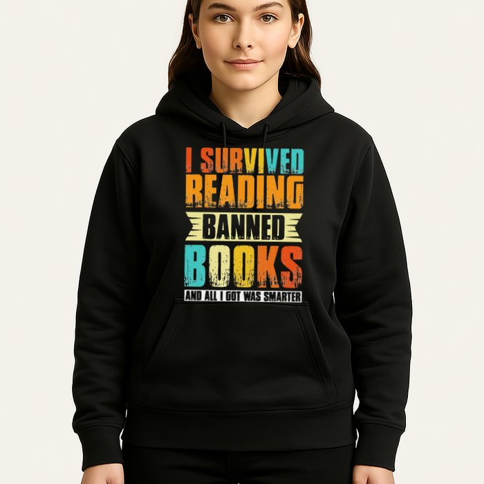 Funny I Survived Reading Banned Books And All I Got Was Smarter Hoodie
