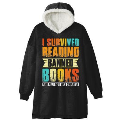 Funny I Survived Reading Banned Books And All I Got Was Smarter Hooded Wearable Blanket