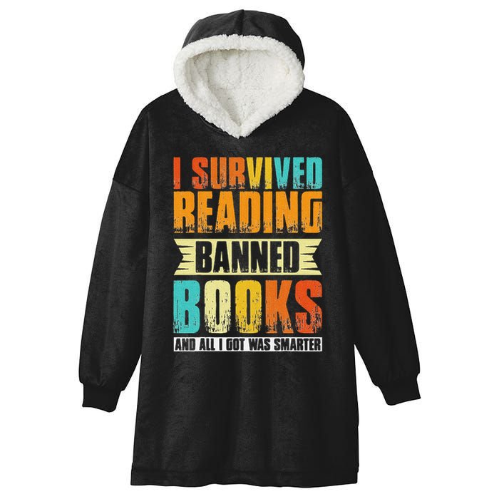 Funny I Survived Reading Banned Books And All I Got Was Smarter Hooded Wearable Blanket