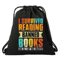 Funny I Survived Reading Banned Books And All I Got Was Smarter Drawstring Bag