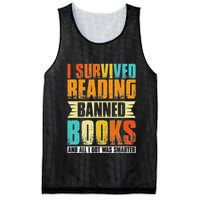 Funny I Survived Reading Banned Books And All I Got Was Smarter Mesh Reversible Basketball Jersey Tank