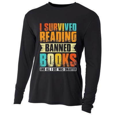Funny I Survived Reading Banned Books And All I Got Was Smarter Cooling Performance Long Sleeve Crew