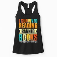 Funny I Survived Reading Banned Books And All I Got Was Smarter Womens Tank Top