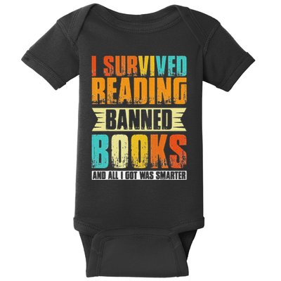 Funny I Survived Reading Banned Books And All I Got Was Smarter Baby Bodysuit