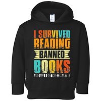 Funny I Survived Reading Banned Books And All I Got Was Smarter Toddler Hoodie