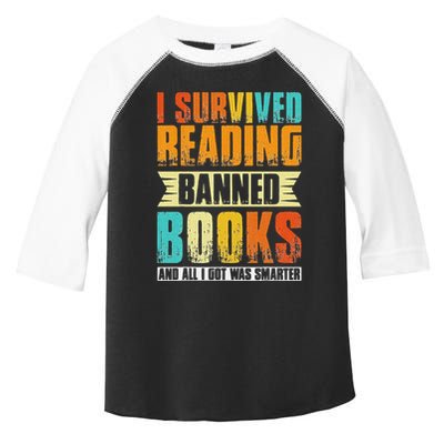 Funny I Survived Reading Banned Books And All I Got Was Smarter Toddler Fine Jersey T-Shirt