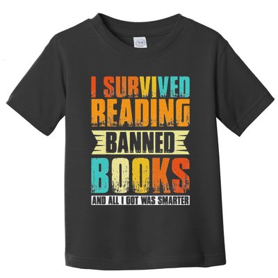 Funny I Survived Reading Banned Books And All I Got Was Smarter Toddler T-Shirt