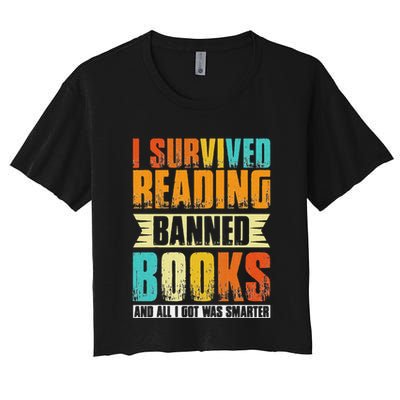 Funny I Survived Reading Banned Books And All I Got Was Smarter Crop Top