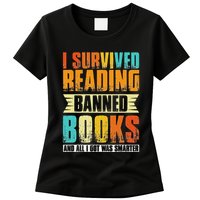 Funny I Survived Reading Banned Books And All I Got Was Smarter Womens T-Shirt