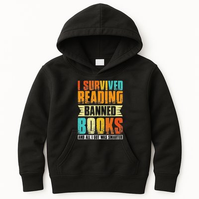 Funny I Survived Reading Banned Books And All I Got Was Smarter Kids Hoodie