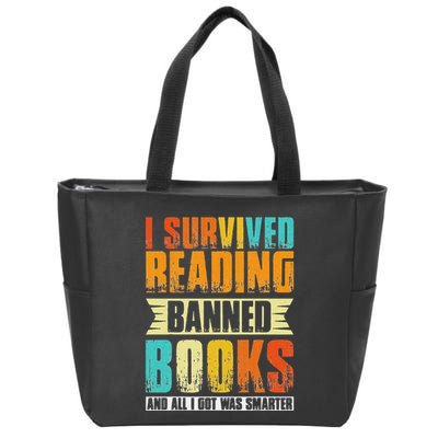 Funny I Survived Reading Banned Books And All I Got Was Smarter Zip Tote Bag