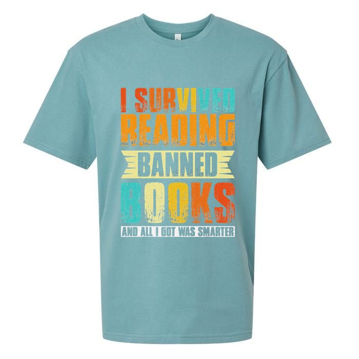 Funny I Survived Reading Banned Books And All I Got Was Smarter Sueded Cloud Jersey T-Shirt