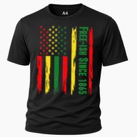Free Ish Since 1865 With Pan African Flag For Juneteenth Cooling Performance Crew T-Shirt