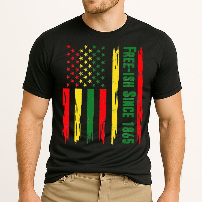Free Ish Since 1865 With Pan African Flag For Juneteenth Cooling Performance Crew T-Shirt