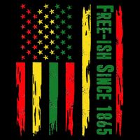 Free Ish Since 1865 With Pan African Flag For Juneteenth 16 in Basic Backpack