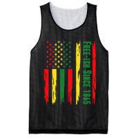 Free Ish Since 1865 With Pan African Flag For Juneteenth Mesh Reversible Basketball Jersey Tank