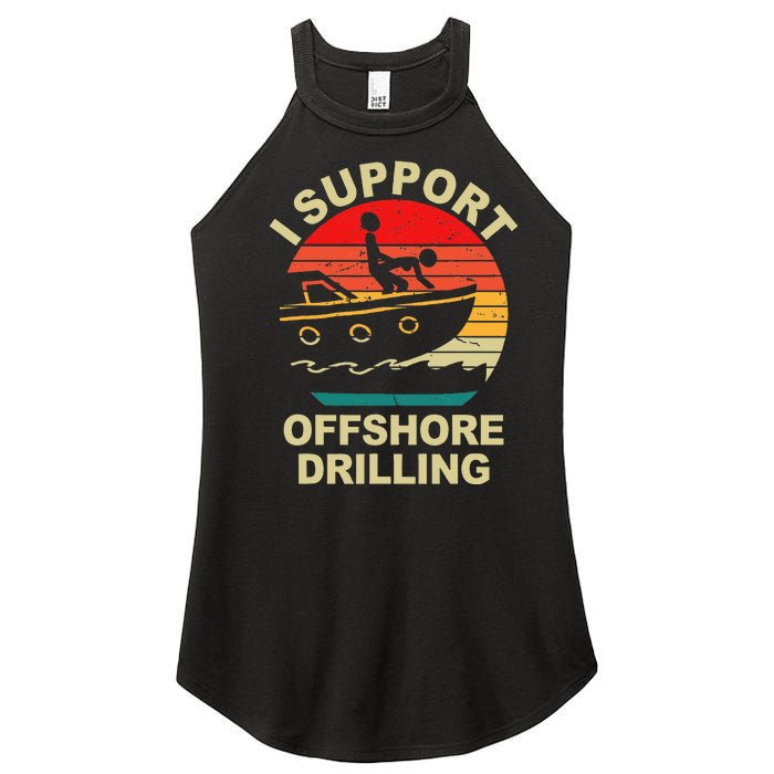 Funny I Support Offshore Drilling Women's Perfect Tri Rocker Tank