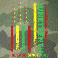 Free Ish Since 1865 With Pan African Flag For Juneteenth Legacy Tie Dye Trucker Hat