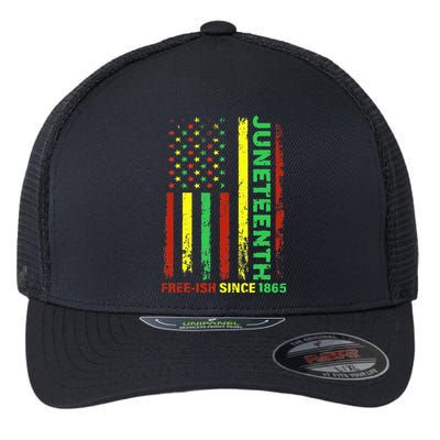 Free Ish Since 1865 With Pan African Flag For Juneteenth Flexfit Unipanel Trucker Cap