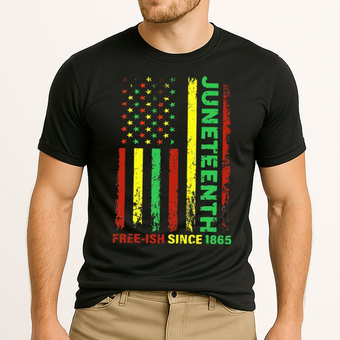 Free Ish Since 1865 With Pan African Flag For Juneteenth Performance Shirt