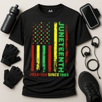Free Ish Since 1865 With Pan African Flag For Juneteenth Performance Shirt