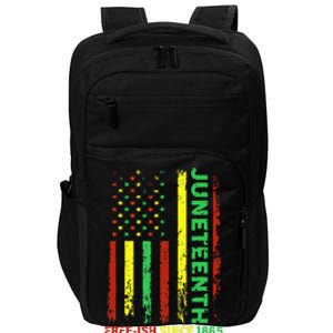 Free Ish Since 1865 With Pan African Flag For Juneteenth Impact Tech Backpack