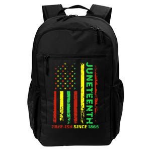 Free Ish Since 1865 With Pan African Flag For Juneteenth Daily Commute Backpack