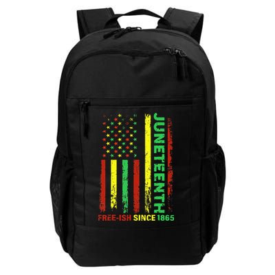 Free Ish Since 1865 With Pan African Flag For Juneteenth Backpack