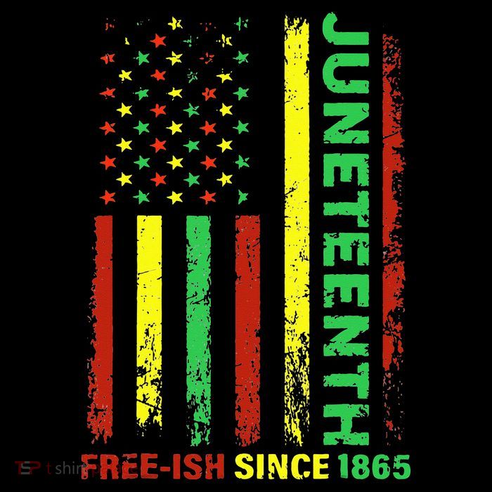 Free Ish Since 1865 With Pan African Flag For Juneteenth Flatbill Hat