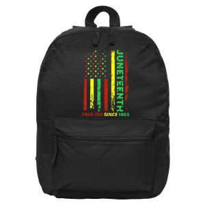 Free Ish Since 1865 With Pan African Flag For Juneteenth 16 in Basic Backpack