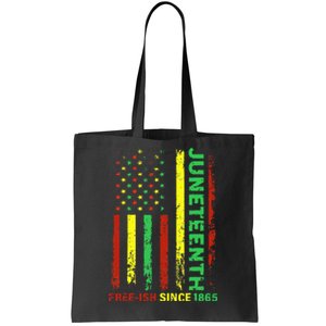 Free Ish Since 1865 With Pan African Flag For Juneteenth Tote Bag