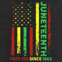 Free Ish Since 1865 With Pan African Flag For Juneteenth Hat