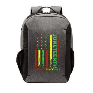 Free Ish Since 1865 With Pan African Flag For Juneteenth Vector Backpack