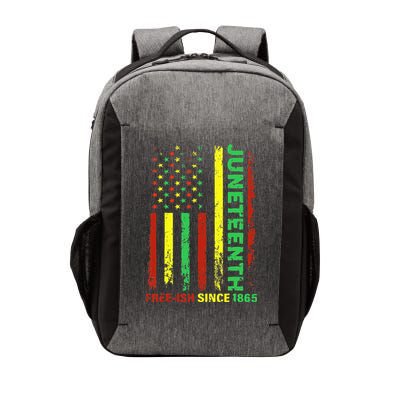 Free Ish Since 1865 With Pan African Flag For Juneteenth Vector Backpack