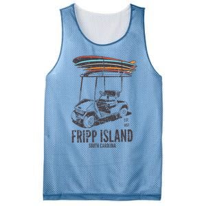 Fripp Island South Carolina Golf Cart Surfer Lowcountry Mesh Reversible Basketball Jersey Tank