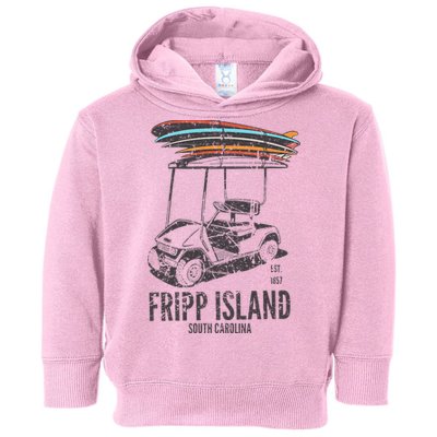 Fripp Island South Carolina Golf Cart Surfer Lowcountry Toddler Hoodie