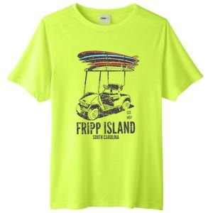 Fripp Island South Carolina Golf Cart Surfer Lowcountry Tall Fusion ChromaSoft Performance T-Shirt