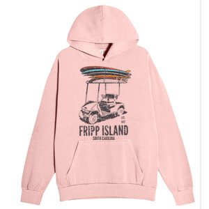 Fripp Island South Carolina Golf Cart Surfer Lowcountry Urban Pullover Hoodie