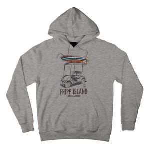 Fripp Island South Carolina Golf Cart Surfer Lowcountry Tall Hoodie