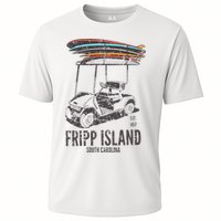 Fripp Island South Carolina Golf Cart Surfer Lowcountry Cooling Performance Crew T-Shirt