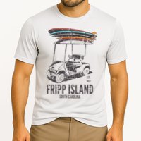 Fripp Island South Carolina Golf Cart Surfer Lowcountry Cooling Performance Crew T-Shirt