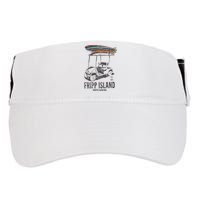 Fripp Island South Carolina Golf Cart Surfer Lowcountry Adult Drive Performance Visor