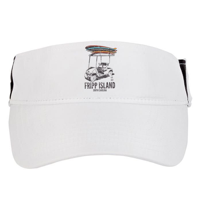 Fripp Island South Carolina Golf Cart Surfer Lowcountry Adult Drive Performance Visor
