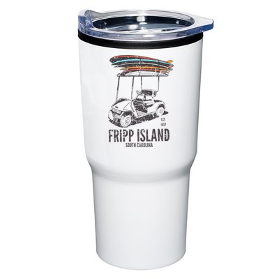 Fripp Island South Carolina Golf Cart Surfer Lowcountry Tumbler