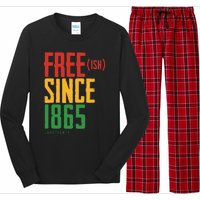 Free Ish Since 1865 African American Freeish Juneteenth Long Sleeve Pajama Set