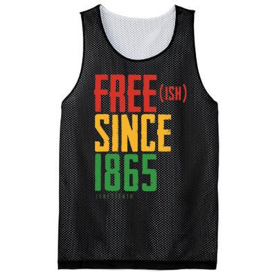 Free Ish Since 1865 African American Freeish Juneteenth Mesh Reversible Basketball Jersey Tank