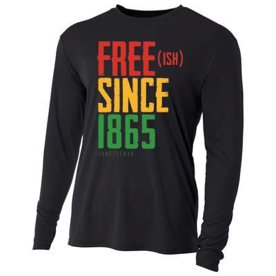 Free Ish Since 1865 African American Freeish Juneteenth Cooling Performance Long Sleeve Crew