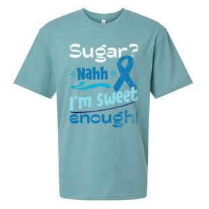 Funny I'm Sweet Enough T1d Diabetes Cute Gift Sueded Cloud Jersey T-Shirt